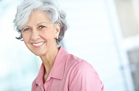 Smiling mature woman with beautiful teeth